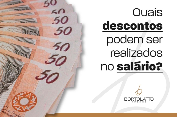 QUAIS DESCONTOS PODEM SER REALIZADOS NO SALÁRIO?